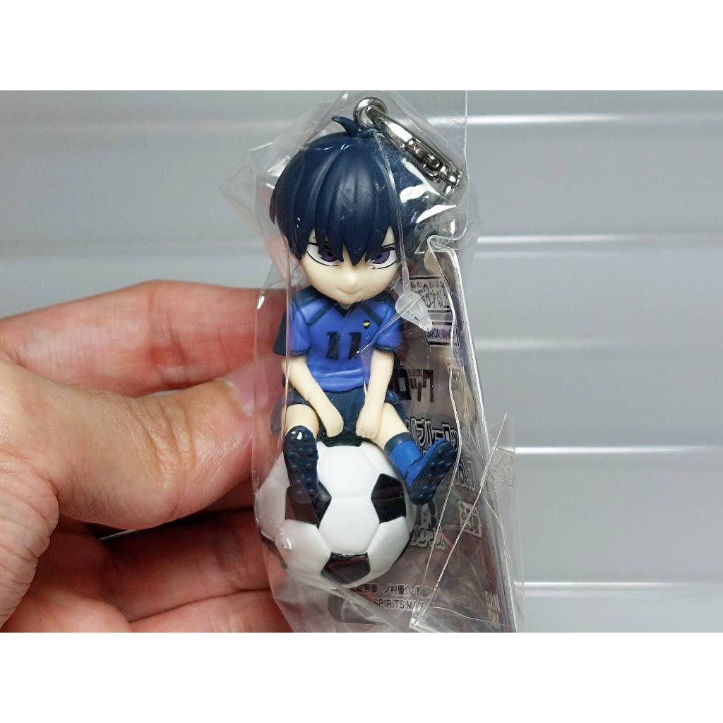 [ของแท้] [มือสอง] Blue Lock Puchitto Nori Masu vol.1 Isagi Yoichi Keychain Figure Bandai Spirits