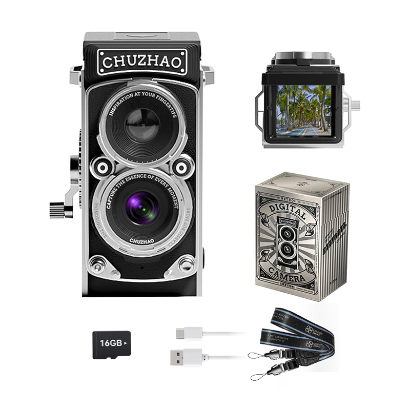 [ใส่โค้ดลดเพิ่ม] CHUZHAO M1 Vintage Digital Camera Retro TLR Style กล้องดิจิทัล CHU ZHAO ประกันศูนย์