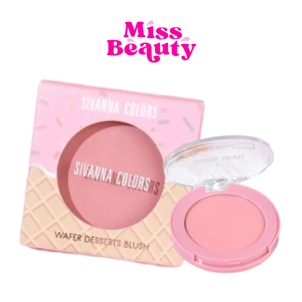 HF726 Sivanna Colors Wafer Dessert Blush ซีเวนน่า คัลเลอร์ส เวเฟอร์ ดิเซิร์ท บลัช ปัดแก้ม 4.2 กรัม