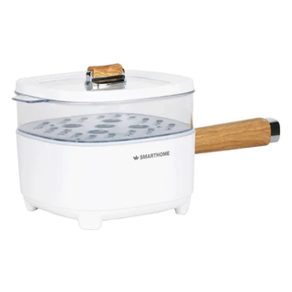 SMARTHOME Multi cooker หม้อไฟฟ้าอเนกประสงค์ หม้อชาบู หม้อสุกี้ มีซึ้งนึ่ง ความจุ 2 ลิตร รุ่น SFP104