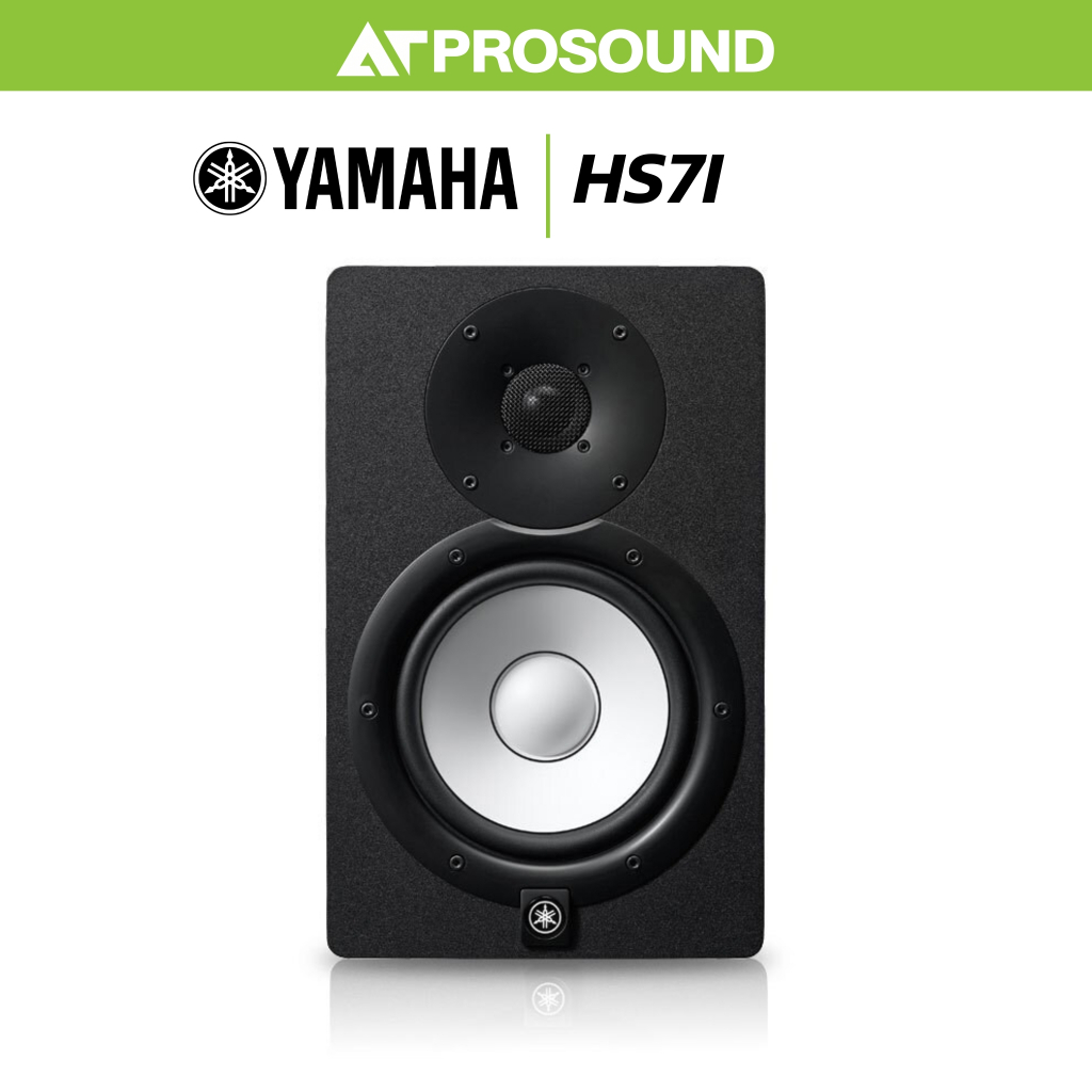 YAMAHA HS7I ลำโพงสตูดิโอมอนิเตอร์ มีเเอมป์ในตัว แบบ 2 ทาง วูฟเฟอร์ขนาด 6.5 นิ้ว 95 วัตต์ AT Prosound