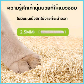 ทรายเต้าหู้ ออร์แกนิค100% ผลิตจากกากถั่วเหลืองธรรมชาติ 6 ลิตร 4 รสชาติ Cat litter