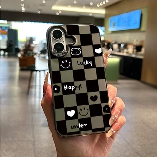 เคสแข็งหรูหรา ยิ้มโชคดี เคสซัมซุง สำหรับSamsungA54 A55 A23 A05s A02s A03 A25 A12 A03 A05 A06 A14 A34 A30s A53 A15 A53