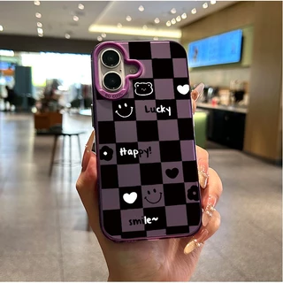 เคสแข็งหรูหรา ยิ้มโชคดี เคสซัมซุง สำหรับSamsungA54 A55 A23 A05s A02s A03 A25 A12 A03 A05 A06 A14 A34 A30s A53 A15 A53