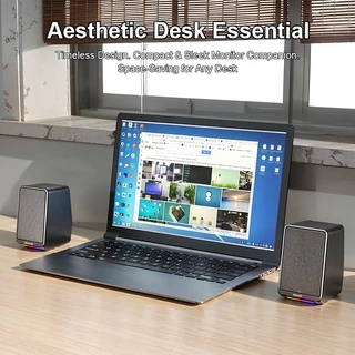 MeeGoo สำหรับคอมพิวเตอร์ เสียงสเตอริโอ 3D ที่มีเสียงใหญ่และเบสหนัก พร้อมไฟ LED RGB มีสีสัน