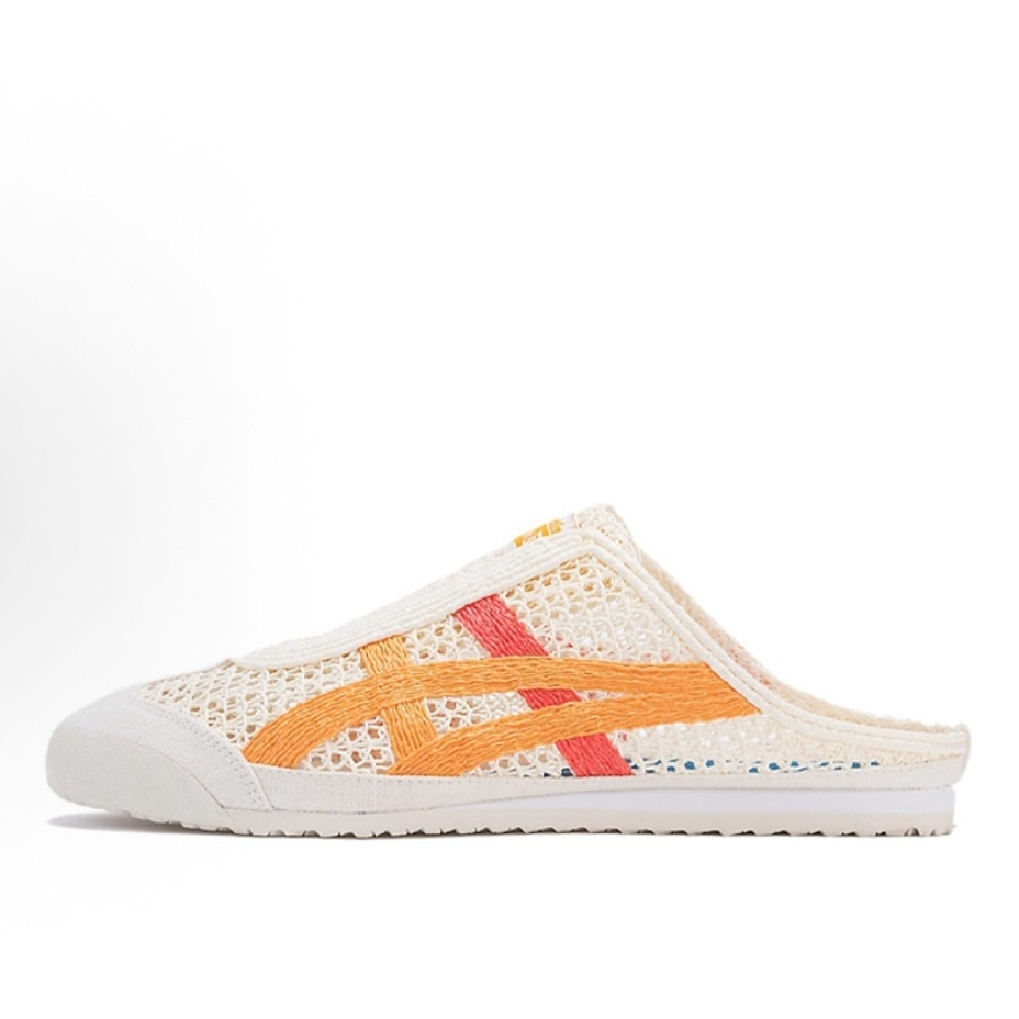 Onitsuka Tiger MEXICO 66 Sabot 1183A707-106 สีเขียว แดง รองเท้าลำลอง รองเท้าผ้าใบ