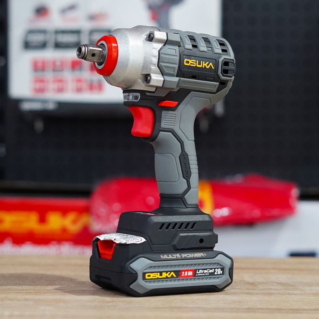 (ดีสุด) บล็อกเเบตไร้สาย OSUKA รุ่น LT-520 สีเทา 20V (ชุดเล็ก) บล็อกแบตเตอรี่ไร้สาย บล็อกแบต(คุ้มสุด) ราคา ถูกที่สุด ดีลบีเคเค แกลเลอรีภาพที่ 3