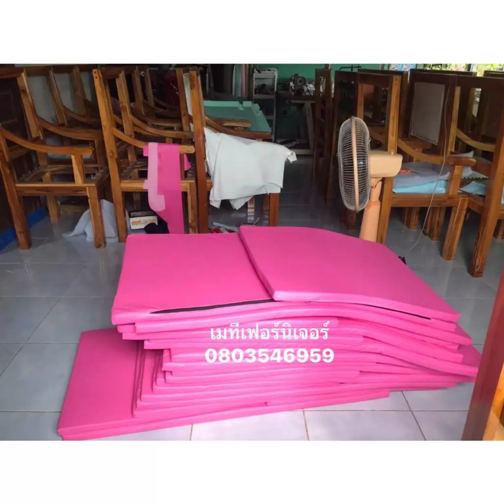 เบาะเตียงชายหาด เบาะเตียงสระน้ำ ฟองน้ำอัดหนา 1 นิ้ว หนังPVC thumbnail 4