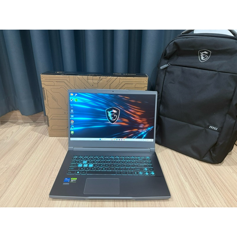 NOTEBOOK (โน้ตบุ๊ค) MSI THIN 15 B12UCX-1428TH เครื่องใหม่กริ๊บ ทำงาน เล่นเกมส์ ประกันศูนย์