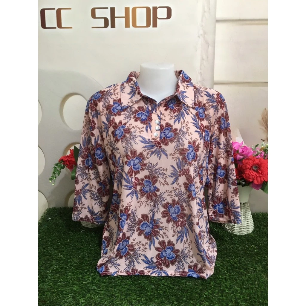 เสื้อยืดผู้หญิง ลายดอก แขนสั้น คอกลม อก32-46นิ้ว รุ่น310-311 thumbnail 7