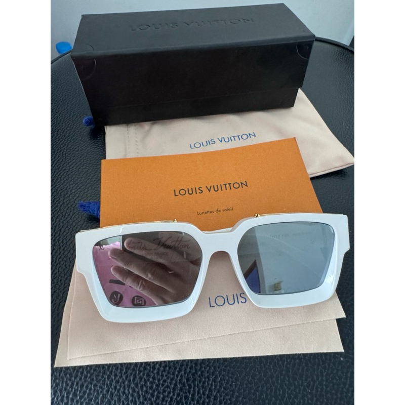 แว่นตากันแดด LV Louis Vuitton 1.1 Millionaires White Gold Sunglasses Z1166W 9F1 Size 145