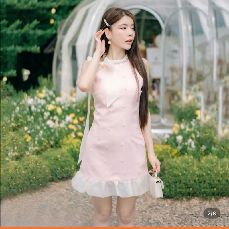 เดรสLisaออกงานคอเต่า