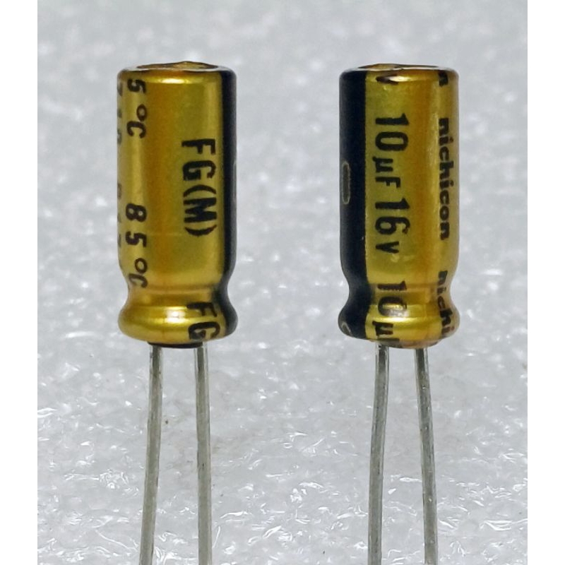 Nichicon FG (Fine Gold) 10uf 16v capacitor ตัวเก็บประจุ คาปาซิเตอร์