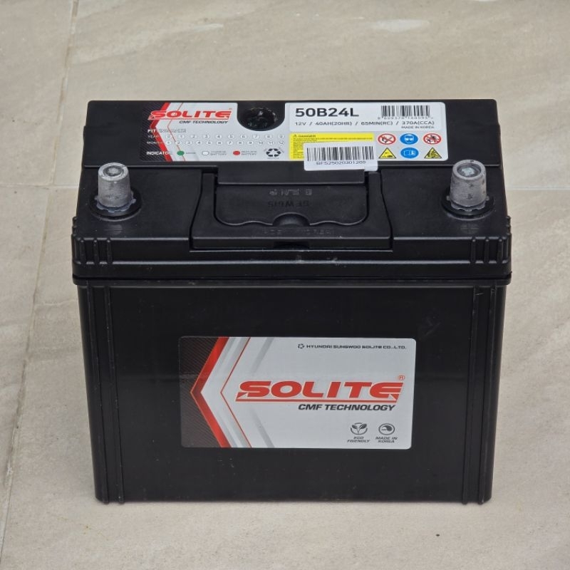 แบตเตอรี่ Solite CMF 50B24L – แบตเตอรี่แห้งคุณภาพสูงจากเกาหลี 🇰🇷