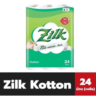 ￼ ซิลค์ คอตตอน กระดาษทิชชูม้วน หนา 2 ชั้น 24 ม้วน32ม้วน Zilk Kotton Toilet Tissue 2 ply 24 roll s.4