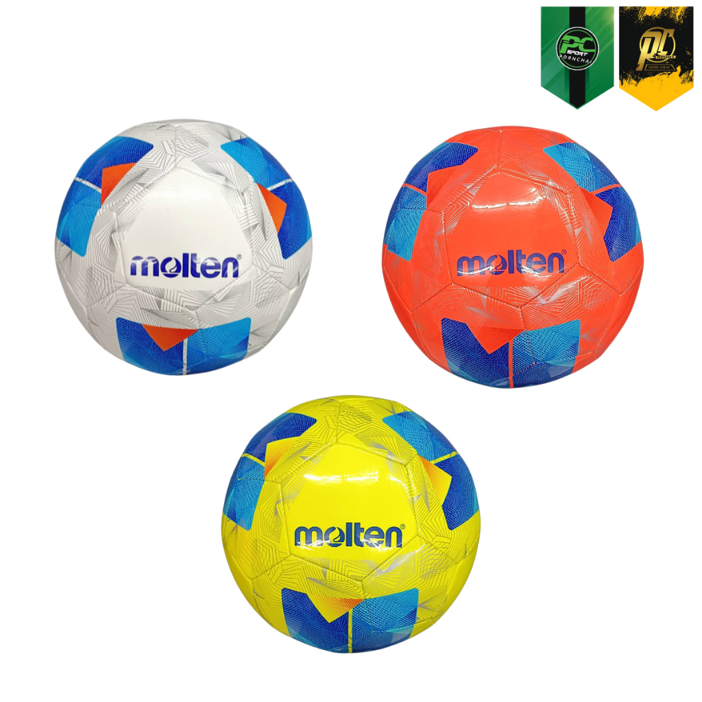 Molten ลูกฟุตบอลลายใหม่ รุ่น F5N1000 , F5N1000-OB , F5N1000-YB หนัง TPU เบอร์5