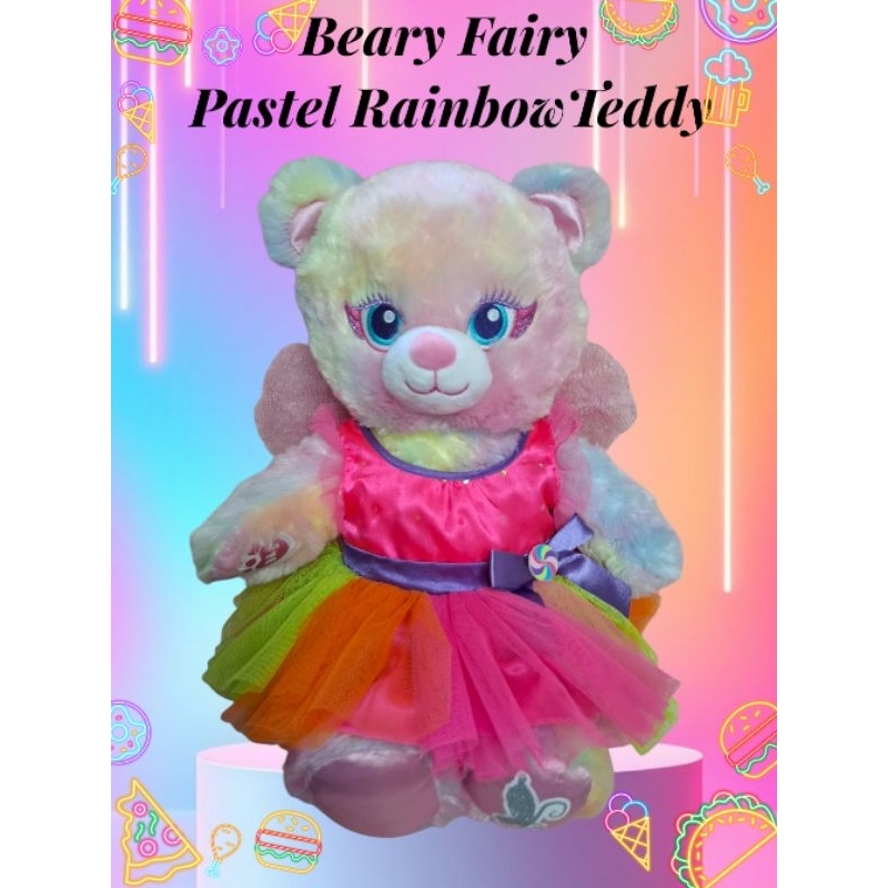 🌈✨️หมีบิ้วอะแบร์ พร้อมชุด Build a bear Fairy Pastel RainbowTeddy 🌈✨️