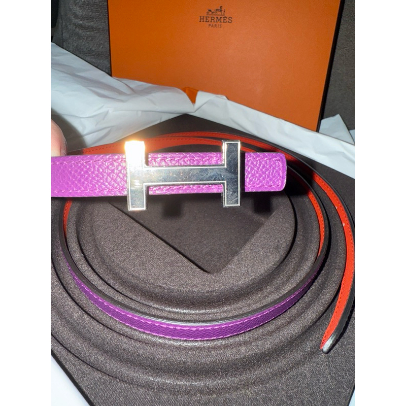 เข็มขัด Hermes focus belt buckle reversible ของแท้ 100%