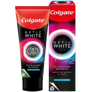 COLGATE - Optic White O2 Aromatic Menthol Toothpaste (85g.) ยาสีฟัน