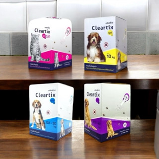(แบ่งขาย) Cleartix (แพค 2 หลอด) ยาหยดกำจัดเห็บหมัด สุนัข และ…