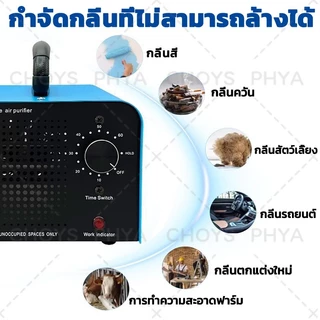 Ozone Generator เครื่องอบโอโซน สำหรับฆ่าเชื้อ ความเข้มข้นสูง 36G-68G/Hours โอโซน ฟอกอากาศ แบคทีเรีย จับเวลา 120 นาที