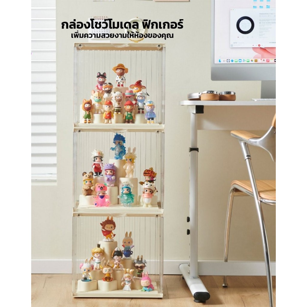 กล่องโมเดล กล่องใส่ของ ฟิกเกอร์ วางซ้อนได้ ไม่ต้องเจาะผนัง ติดตั้งง่าย รับน้ำหนักได้เยอะ