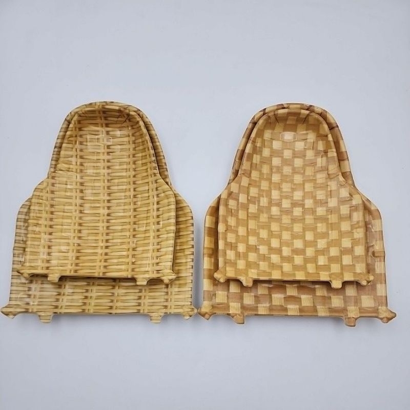 ถาดใส่อาหารใบตอง เมาลามีนแท้