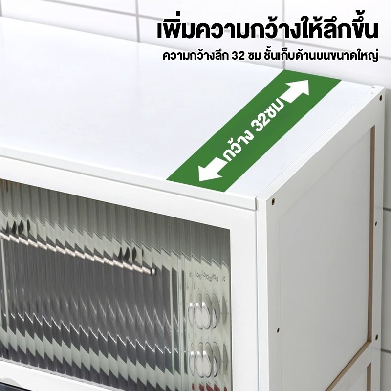 ตู้เก็บของ 3/4/5ชั้น ตู้กับข้าวห้องครัว มีชั้นป้องกันสนิม กันน้ำ มีพื้นที่ในการจัดเก็บสินค้ามาก มีประตูตู้ที่โปร่งใส - รูปที่ 6