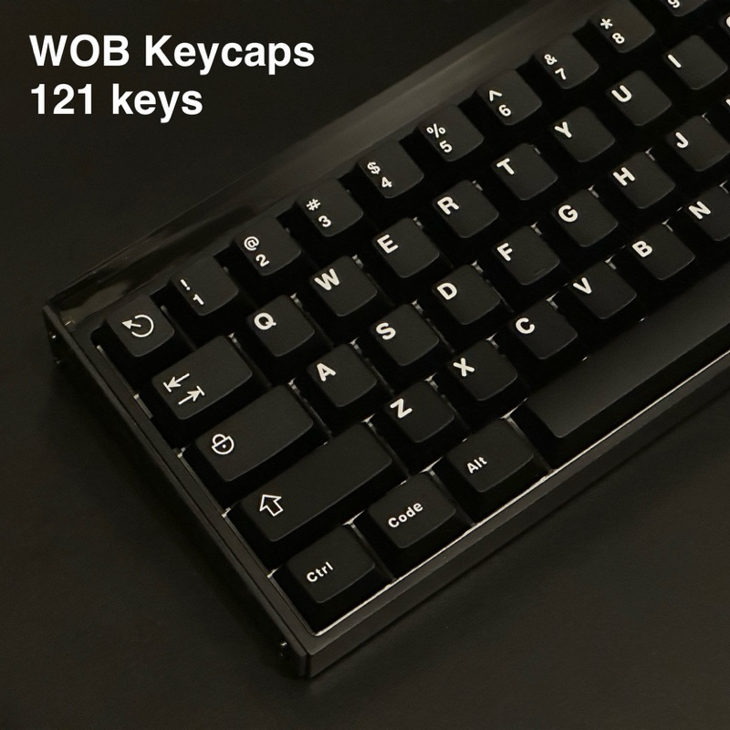 [🇹🇭พร้อมส่ง] WOB keycaps Minimalist Cherry-Profile Double-Shot 121 keys