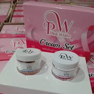 พริ้งไวท์ ครีมเซ็ทคู่ เดย์ครีมไนท์ครีม ขนาด 5 กรัม Duo Set ครีมเวชสำอางค์สูตรดั้งเดิม Pinkwhite