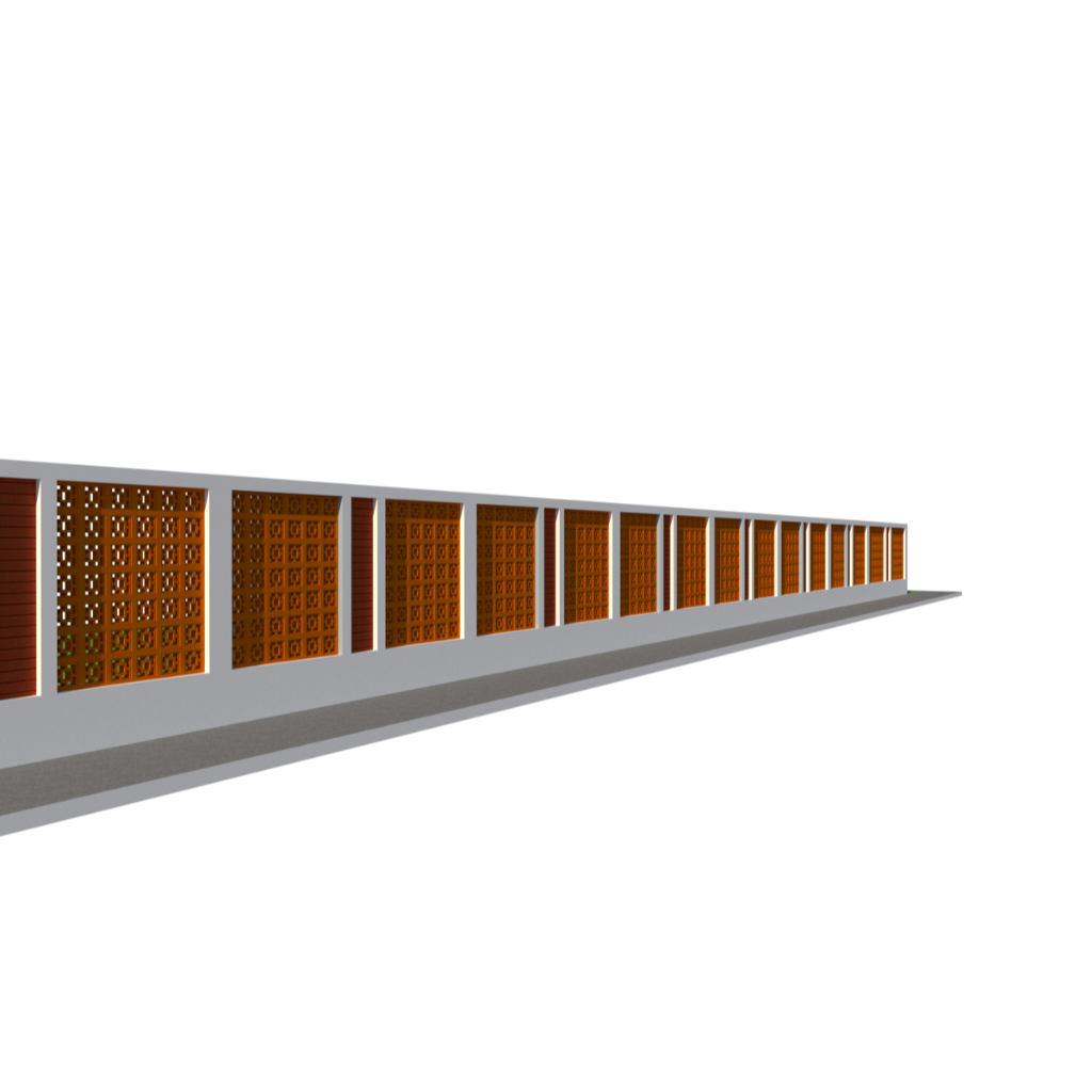 แบบก่อสร้างรั้วบ้านAT001/68 พร้อมBOQ