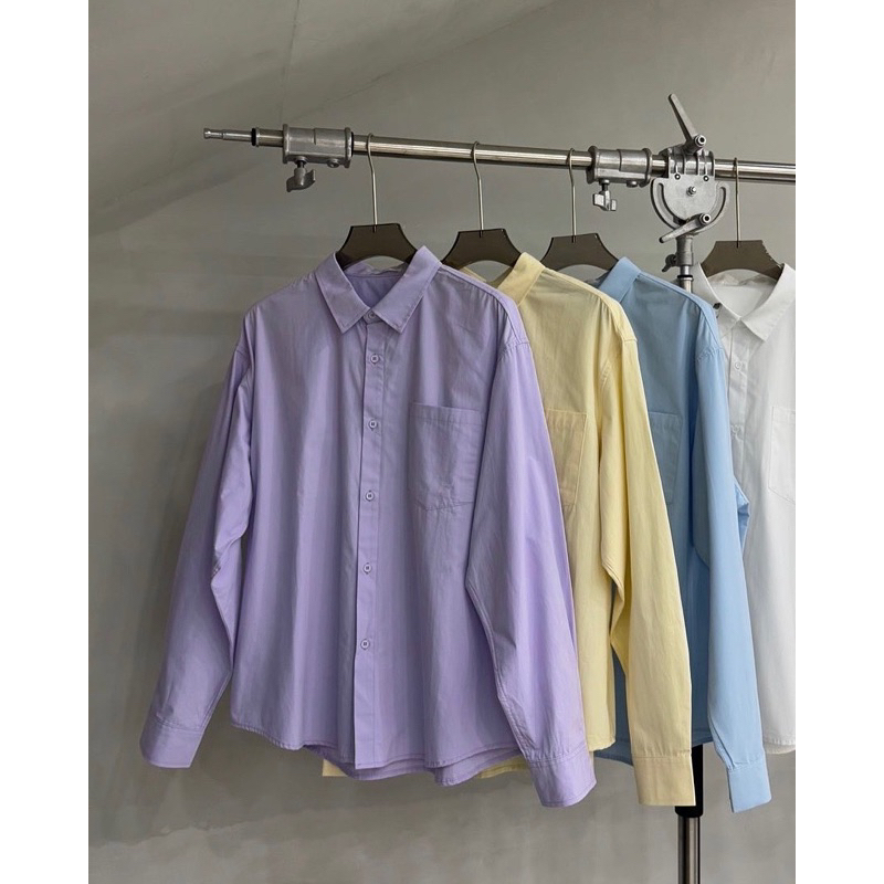 OVERSIZE COTTON SHIRT เสื้อเชิ้ตแขนยาวทรงโอเวอร์ไซส์  A8 - รูปที่ 7