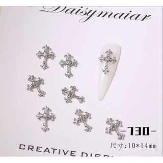 A2.[88แบบให้เลือก][ถุงละ 10 ตัว]🕇 ✝️อะไหล่สีทองตกแต่งเล็บ กางเขน✟✞🕇 สิงโต ค่าาา ถุงบรรจุ 10 ชิ้น พร้อมส่งจากไทยจ้าา