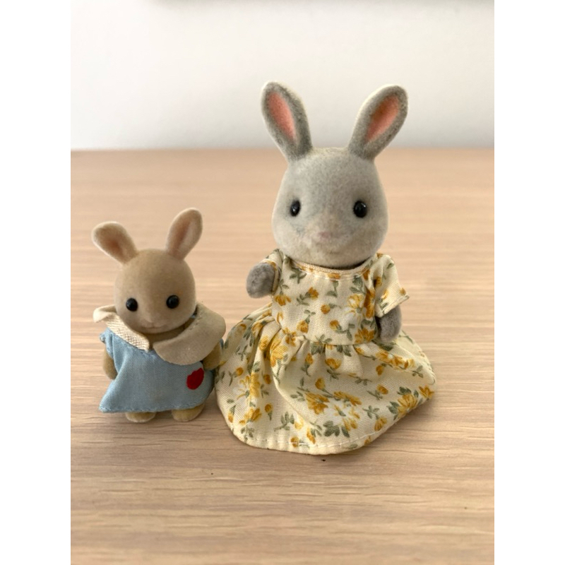 สินค้ามือสอง💥  Slyvanian Families 2 ชิ้น กระต่าย แม่-ลูก 🐰