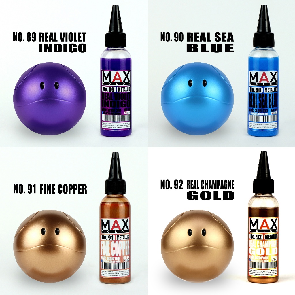 No89-No92 max color สีพ่นโมเดล กันดั้ม รถถัง อาร์ททอย พลาสติกโมเดล สีผสมสำเร็จพร้อมใช้งาน