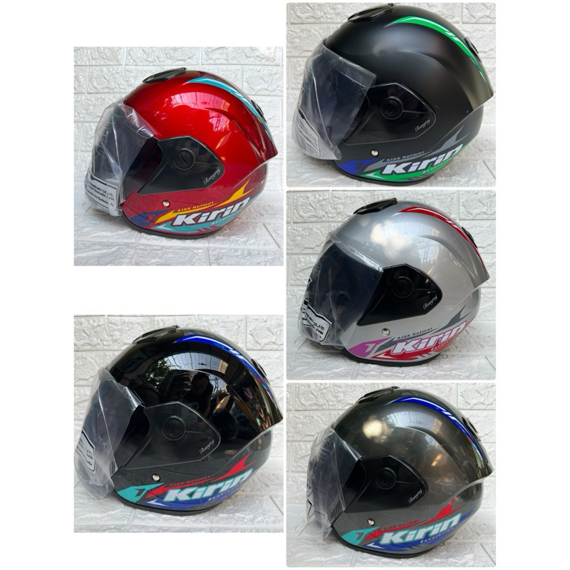 หมวกกันน็อคเต็มใบ AJAK HELMET รุ่น KIRIN + กระจกหน้าหมวกแยกขาย