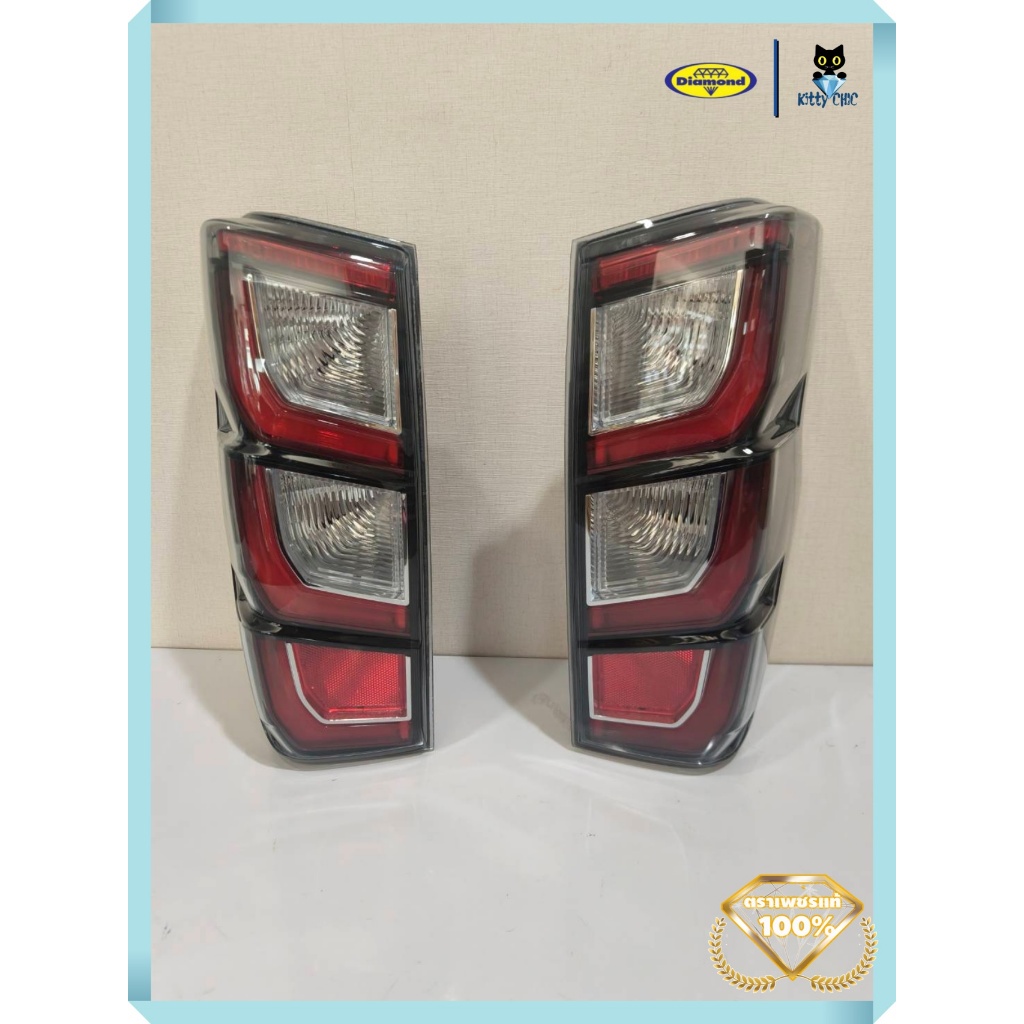 ไฟท้าย โคมไฟท้าย LED ปี 2019 -2024 อีซูซุ ดีแม็ค  ISUZU DMAX เสื้อไฟท้าย ตราเพชร ไดมอนด์ Diamond