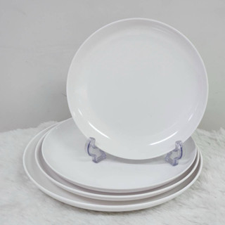 จานเมลามีนทรงกลมใบบัว มี4ขนาดให้เลือก ตราฟลาวเวอร์แวร์ ทนร้อ…