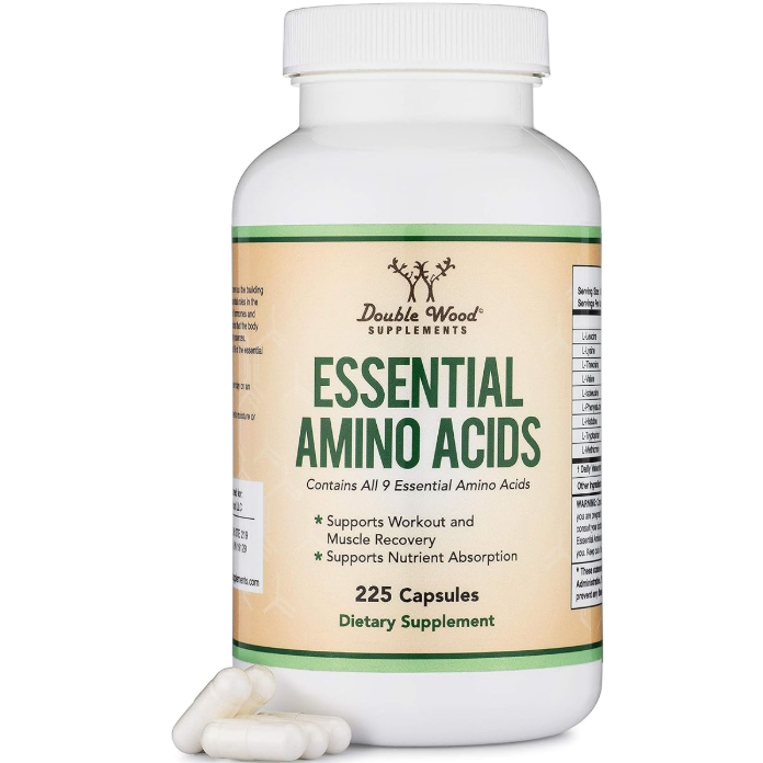 Double Wood Essential Amino Acids 9 Essential Aminos (EAA) and All Branched-Chain Aminos (BCAAs) (Le