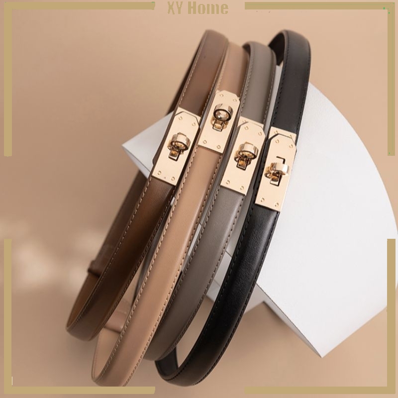 [กทมจัดส่ง] เวอร์ชั่นเกาหลีเข็มขัดปรับหัวเข็มขัด เข็มขัดเส้นเล็กมีสไตล์ ทรงฮิต คุณภาพสูง โลหะผู้หญิงตกแต่งชุดเข็มขัด