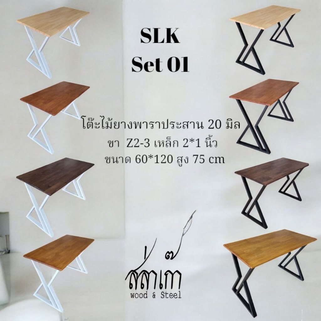 SLK Set 01 โต๊ะอเนกประสงค์ 60x120 สูง 75 cm Z2-3
