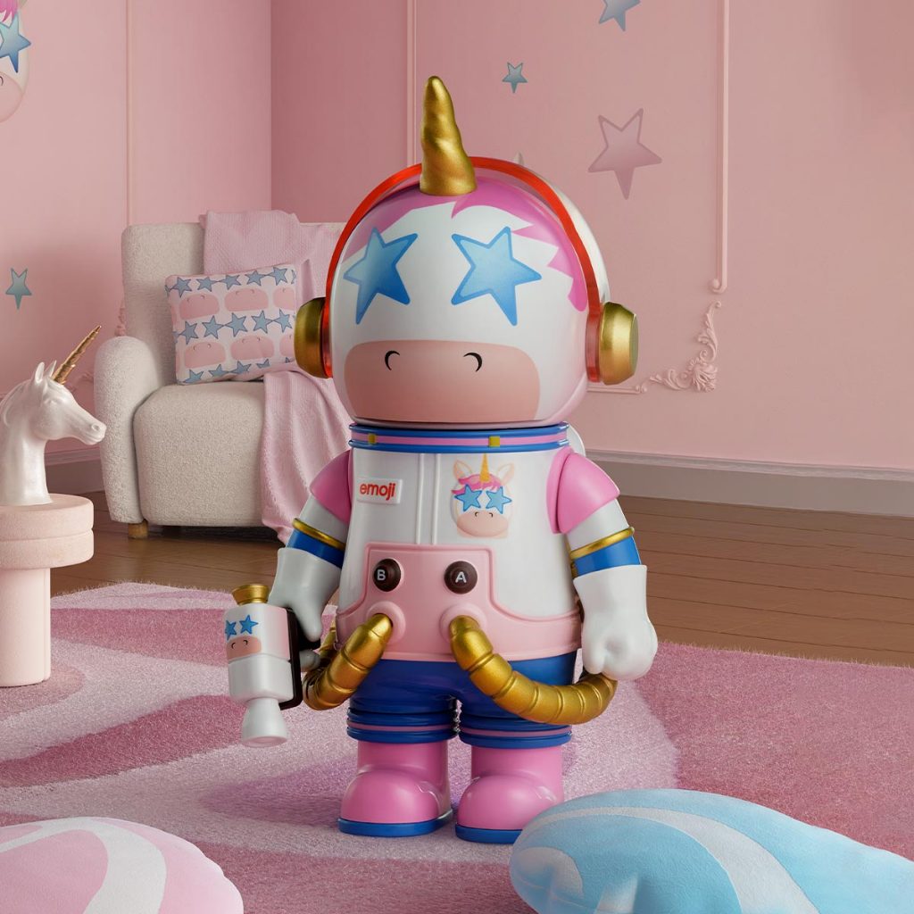 MEGA SPACE MOLLY 100% × emoji™ Series