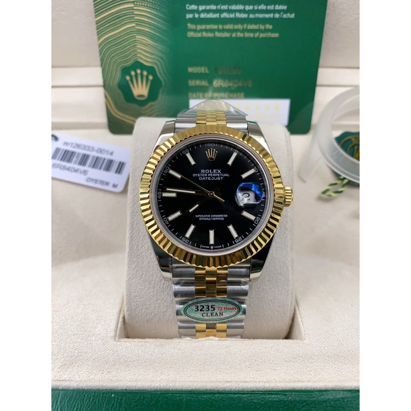 นาฬิกาข้อมือ Rolex Datejust 3235 41mm. Swiss Clean Factory