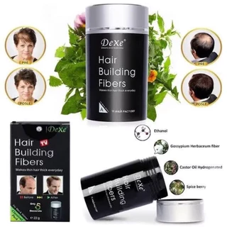 🔥แท้💯%🔥 ผงไฟเบอร์เพิ่มผมหนา ปิดผมบาง Dexe hair building fiber ขนาด 22 กรัม