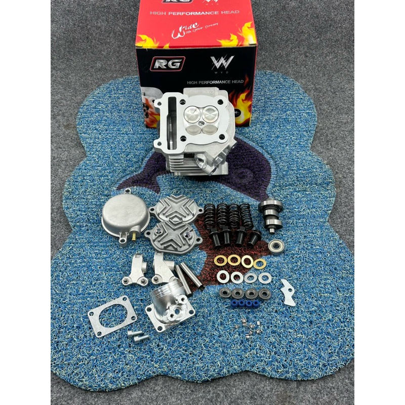 ฝาสูบmio/4วาวขนาดวาว27-24มิลใส่ลูก67ขึ้นพร้อมอุปกรณ์ในฝาพร้อมคอหรีดฝาสูบยังไม่เซ็ทหลังวาว