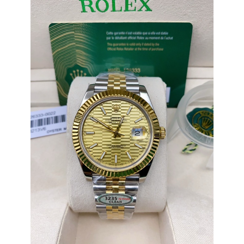 นาฬิกาข้อมือ Rolex Datejust 3235 41mm. Swiss Clean Factory