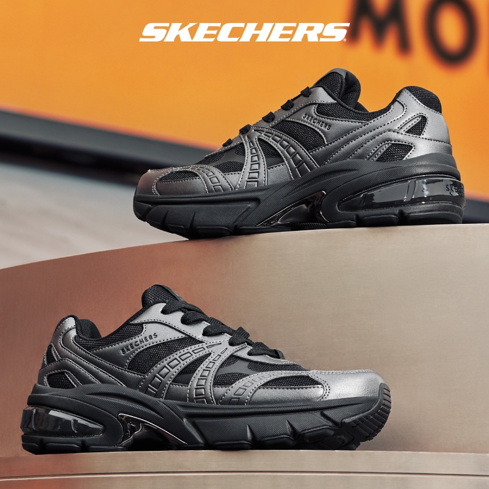 Skechers สเก็ตเชอร์ส รองเท้าผู้ชาย Men SKX Street Shadow Stellar 90 Shoes - 183216-GUN Air-Cooled Memory Foam