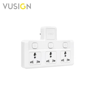 Vusign ปลั๊กไฟ ปลั๊กแปลง กำลังไฟ 10A 2500W อแดปเตอร์แบบสากล ทนความร้อนได้ 750 องศา Universal Adapter
