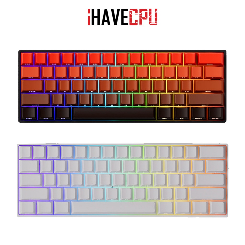 iHAVECPU KEYBOARD (คีย์บอร์ด) MONSGEEK FUN60 PRO SP 8K IN WIRED MODE SIDE PRINTED (AKKO GLARE MAGNETIC SWITCH) (EN)