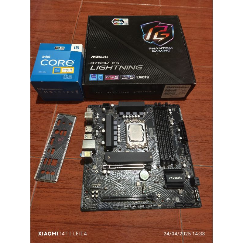 i5-13500+b760m asrock pg ddr5 มือสอง มีประกัน